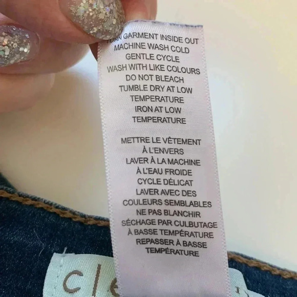 Cleo Petite High Rise Button Front Jeans w 4 Way Stretch - Picture 9 of 10